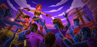 Schieße auf Zombies